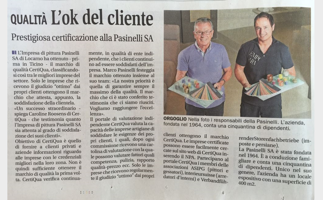 QUALITÄTSZERTIFIKAT'